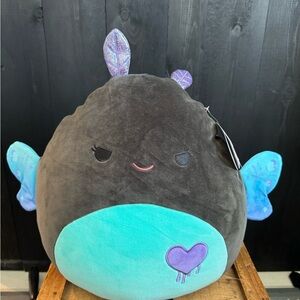 Squishmallows Black and Teal Stuffed Animal